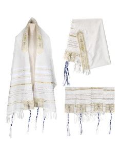 Chal de Oración Mesiánico Tierra Santa 183x56 cm Acrílico 2