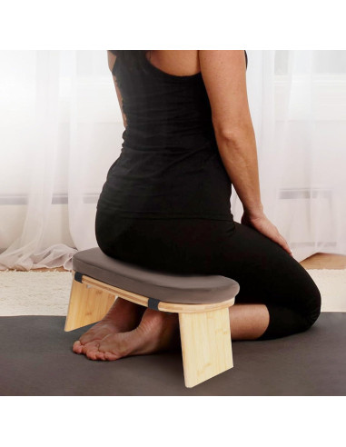 Banco de Meditación Plegable Beuioslyr con Cojín Ergonómico