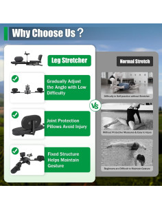 Máquina de Split para Flexibilidad Fenjidrop 100kg Negro 2