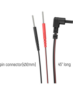 Cables de Reemplazo TENS iStim 2 Piezas 2mm Conectores 2