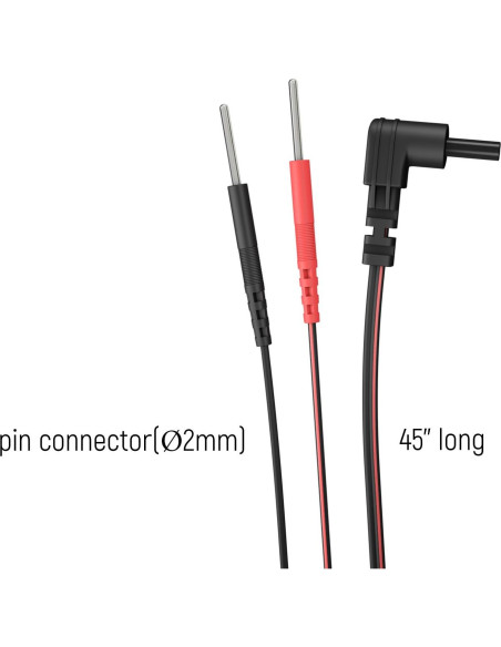 Cables de Reemplazo TENS iStim 2 Piezas 2mm Conectores