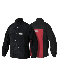 Chaqueta de Soldadura de Cuero Lincoln Electric K2989-M Mediana