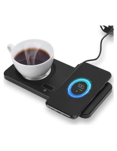 Calentador de Tazas eboxer 1 Cargador Inalámbrico 2 en 1