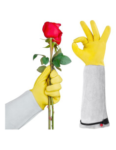 Guantes de Jardinería Supersfel de Cuero para Poda - Pequeño