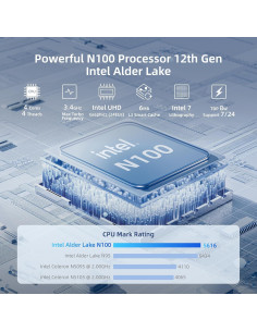 MeLE Mini PC Stick PCG02 Pro N100 8GB 256GB 4K HDMI 2
