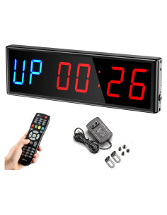 Temporizador Digital LED de Gimnasio Ledbrigym 3" Azul Rojo