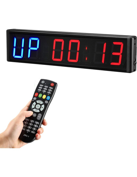 Temporizador Digital LED de Gimnasio Ledbrigym 3" Azul Rojo