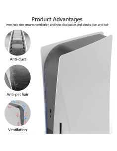 Cubierta Antipolvo para PS5 AJKTHGE Negra - Fácil Instalación 2