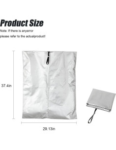 Cubierta de Sombra para Asiento de Coche ZIMISI Gris 95x74cm 2