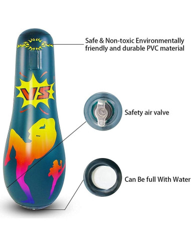 Saco de Boxeo Inflable SUNSHINE-MALL para Niños 165 cm