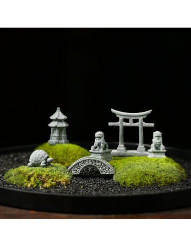6 Accesorios Mini Jardín Zen Sdeetesamjun Arenisca Art Deco