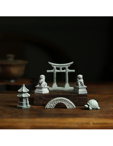 6 Accesorios Mini Jardín Zen Sdeetesamjun Arenisca Art Deco