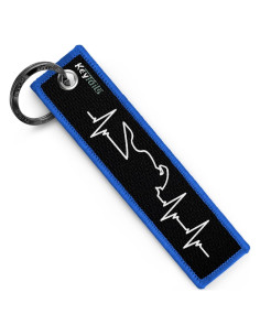 Llaveros KEYTAILS Premium Azul Deportivo 12.7x3.18 cm