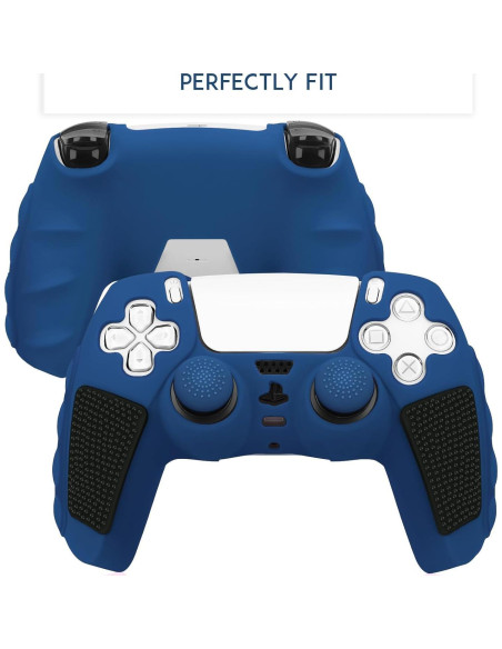 Funda Antideslizante SIKEMAY para Controlador PS5 - Azul-Negro