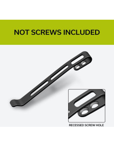 Clip de bolsillo CIVIVI CA-06A negro, acero inoxidable, 2 unidades 2