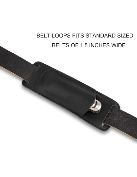 Funda de Cuchillo de Cuero QCWN para Cinturón 21.5x9 cm