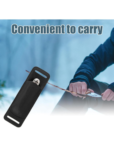 Funda de Cuchillo de Cuero QCWN para Cinturón 21.5x9 cm