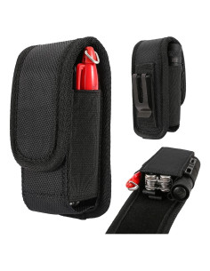 Funda de Cinturón Multiherramienta QEES Nylon Negro 16x15 cm