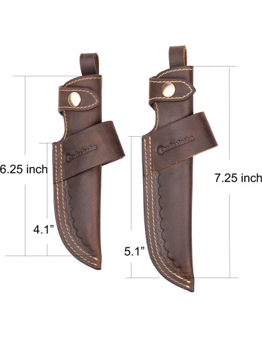 Funda Horizontal para Cuchillo Gentlestache Cuero Marrón 12.7 cm