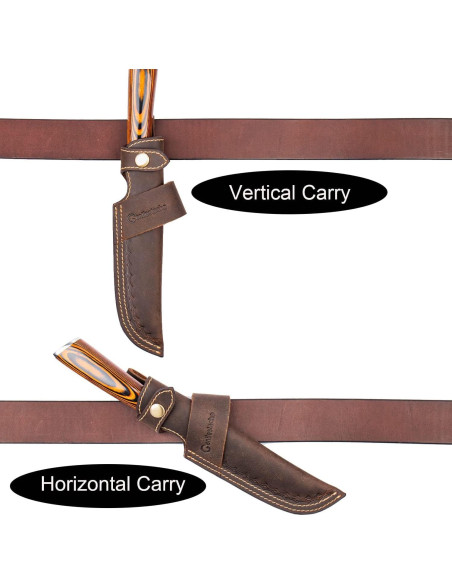 Funda Horizontal para Cuchillo Gentlestache Cuero Marrón 12.7 cm