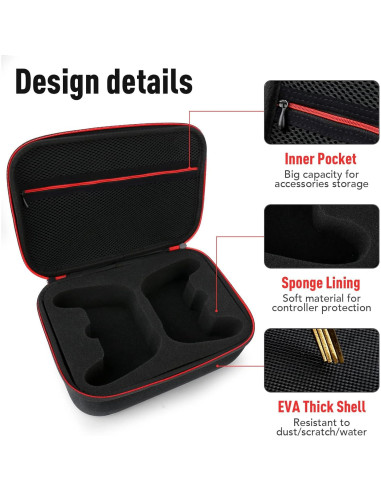 Funda de viaje Younik para 2 controladores de juegos