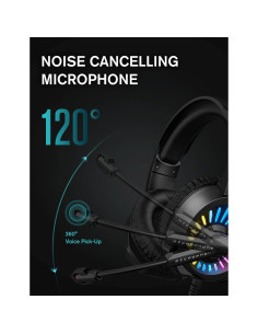 Auriculares Gaming ZIUMIER Z20 Over-Ear 7.1 RGB PC PS4 PS5 2