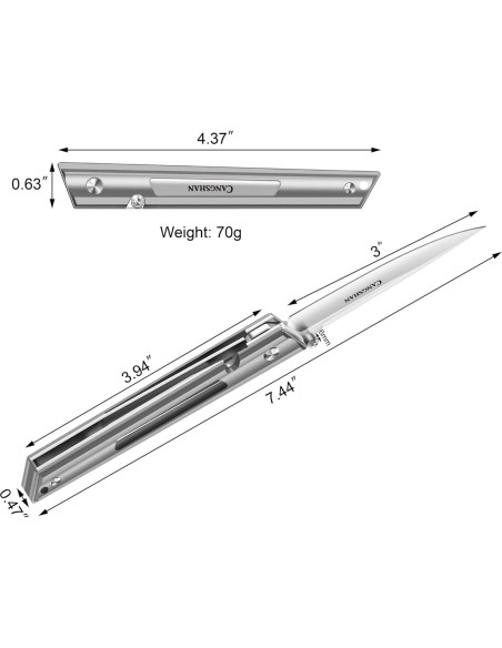 Cuchillo Plegable Cangshan ZERO Series 1027303 Acero M390