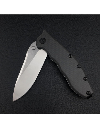 Cuchillo Plegable HUAAO 0562CF 21.1 cm Acero Inoxidable Fibra Carbono