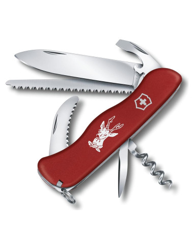Cuchillo de bolsillo Victorinox Cazador 12 funciones Rojo