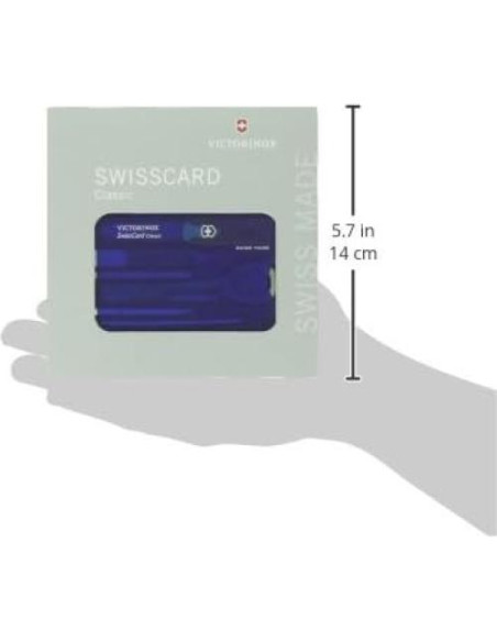 Victorinox Swiss Card Classic Zafiro 9 Herramientas Inoxidable
