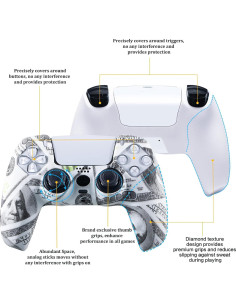 Funda de Silicona PS5 YoRHa x 2 + Thumb Grips x 8 2