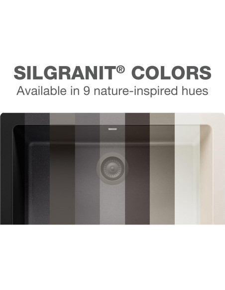 Fregadero de Cocina BLANCO 440179 SILGRANIT 60/40 Antracita