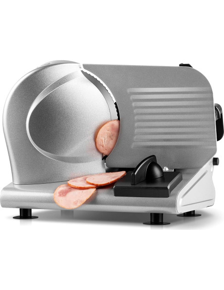 Cortadora de Carne Techwood 150W con Cuchilla de Acero Inoxidable 19 cm