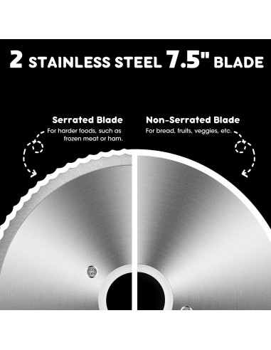 Cortadora de Carne Techwood 150W con Cuchilla de Acero Inoxidable 19 cm