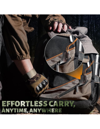 Cuchillo de Caza Plegable WinWire 21.2 cm Acero M390 Marrón