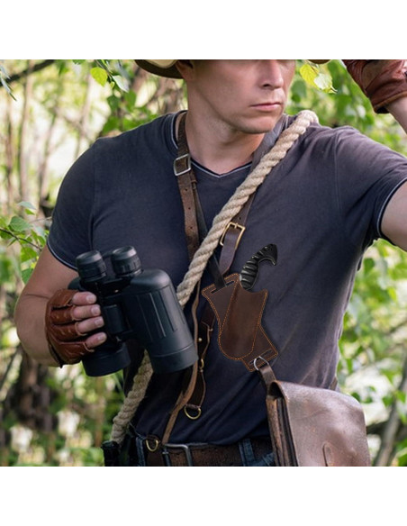 Funda de Cuchillo de Cuero ANEETAFAN para Cinturón 12.4cm Funda de Cuchillo de Cuero ANEETAFAN para Cinturón 12.4cm