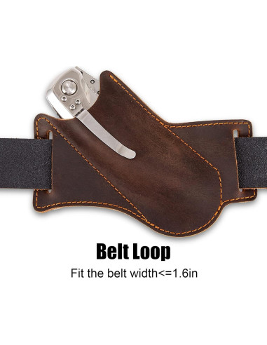 Funda de Cuchillo de Cuero ANEETAFAN para Cinturón 12.4cm