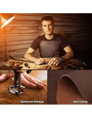 Funda de Cinturón EDC SOGCASE de Cuero Marrón Oscuro 15.6x14cm