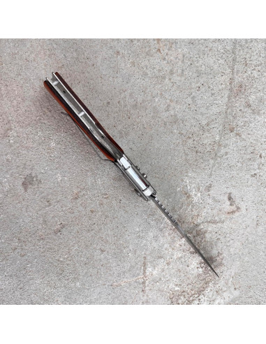 Cuchillo Plegable Genérico de Acero Inoxidable y Madera 26 cm
