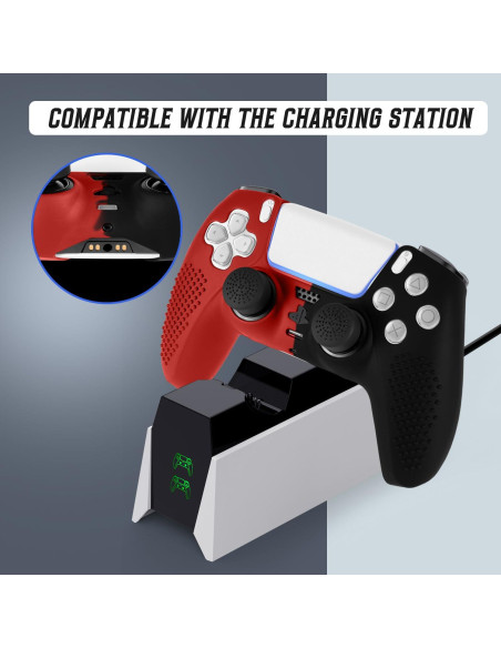 Funda Controlador PS5 FAMOMI Silicona Antideslizante 2 Piezas Funda Controlador PS5 FAMOMI Silicona Antideslizante 2 Piezas