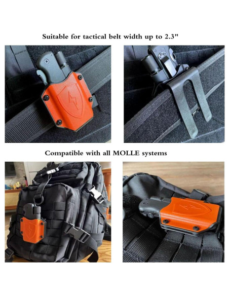 Funda de Cuchillo Plegable JFFCESTORE Nylon Negro EDC