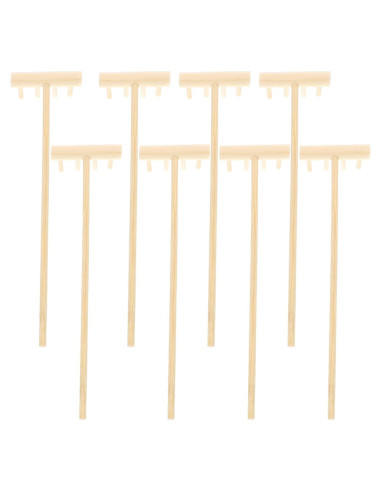 8 Mini Rastrillos de Arena Zen SEWACC para Jardín Decorativo