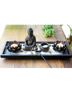 Jardín Zen de Mesa Buda Multicolor 12 Piezas USAMJTABLE 2