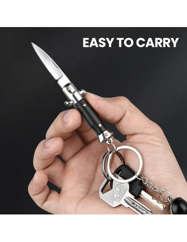 Cuchillo de bolsillo FUNBRO negro EDC 9.9 cm ligero y compacto