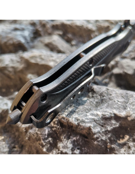 Cuchillo Plegable DOOM BLADE 204mm Acero Inoxidable Táctico