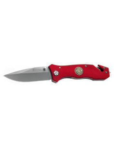 Cuchillo Boker Magnum Fire Brigade 21.59 cm Rojo Rescate