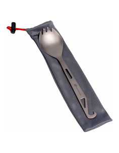 Cuchara tenedor de titanio FlipFuel ultra ligera 14.5g