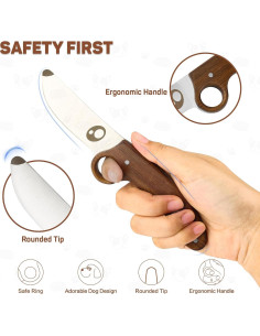 Cuchillo Scout ZLemma para Niños con Anillo Educativo y Funda 2