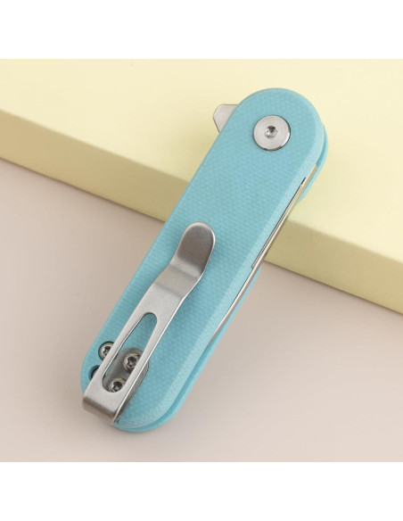 Cuchillo Plegable OLITANS G048 D2 Hoja 4.9cm Mango G10 Azul