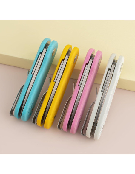 Cuchillo Plegable OLITANS G048 D2 Hoja 4.9cm Mango G10 Azul